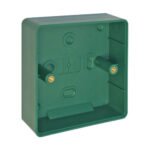 CQR AEB04B Green Surface Back Box (H118 x W44 x D30mm) (LEAD TIME: 2-3 DAYS)