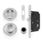 Alexander & Wilks AW110RSC Sliding Door Lock Set Radius (LEAD TIME: 2-3 DAYS)