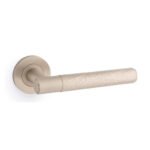 Alexander & Wilks AW223SN Spitfire Hammered Lever On Round Rose (LEAD TIME: 2-3 DAYS)