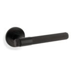 Alexander & Wilks AW240BL Knurled Kingstone Lever On Round Rose (LEAD TIME: 2-3 DAYS)