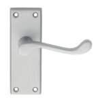Carlisle Brass CBS55SC Contract Victorian Scroll Lever On Latch Backplate (LEAD TIME: 2-3 DAYS)
