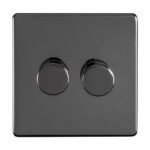 Eurolite ECBN2DLED 2 Gang Led Push On Off 2Way Dimmer (LEAD TIME: 2-3 DAYS)
