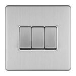 Eurolite ECSS3SWW 3-Gang 10Amp 2-Way Switch (LEAD TIME: 2-3 DAYS)