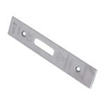 Eurospec FSF5019SSS Easi-T Forend Strike & Fixing Pack To Suit Euro Profile BS Cylinder Deadlock - Satin Stainless Steel Square Forend (LEAD TIME: 2-3 DAYS)