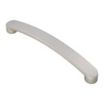 Carlisle Brass FTD2035BSN Radius End Flat Bow Handle 160mm (LEAD TIME: 2-3 DAYS)