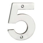 Eurospec NUM10105BSS Numerals Number 5 (LEAD TIME: 2-3 DAYS)