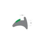 Reddiplex R3233 Green Wedge Gasket