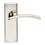 Serozzetta SZR032PN Trenta Lever On Latch Backplate (LEAD TIME: 2-3 DAYS)