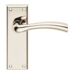 Serozzetta SZR052PN Cinquanta Lever On Latch Backplate (LEAD TIME: 2-3 DAYS)