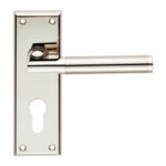 Serozzetta SZR061YPNSN Sessanta Lever On Euro Lock Backplate (LEAD TIME: 2-3 DAYS)