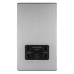 Eurolite ECSSSHSB 2-Gang Shaver Socket 230/115V (LEAD TIME: 2-3 DAYS)