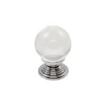 Carlisle Brass FTD690ACTC Clear Ball Knob 27mm (LEAD TIME: 2-3 DAYS)