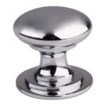 Carlisle Brass M47BCP Victorian Cupboard Knob 32mm - Polished Chrome (LEAD TIME: 2-3 DAYS)