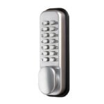 CQR SBL300/S Push Button Lock | Traditional Code | Knob | Satin Chrome | 3 - 7 Digits (LEAD TIME: 2-3 DAYS)